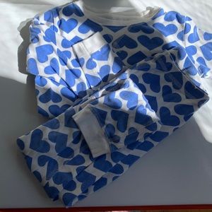 Primary blue heart 💙💙 pajama set size 10
